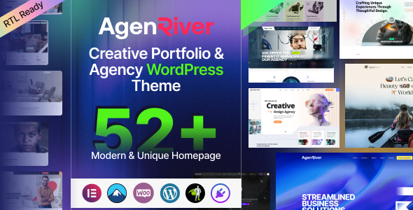 AgenRiver - Creative Portfolio & Agency WordPress Theme - Creative WordPress